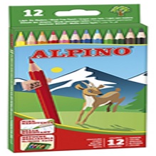 Estoig de 12 colors de fusta ALPINO