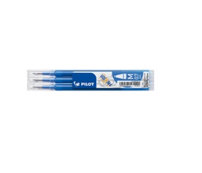 3 Recanvis Bolígraf blau borrable Pilot frixion ball