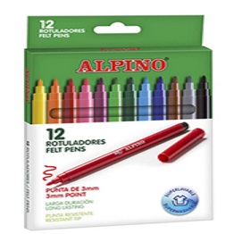 Estoig 12 retoladors Alpino Standard